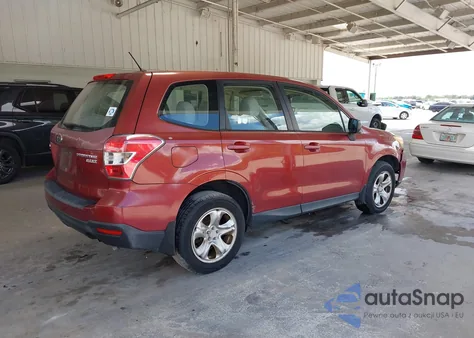 2015 Subaru Forester 2.5I z USA, uszkodzony, nr VIN JF2SJAAC2FH452208